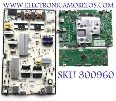 KIT DE TARJETAS PARA TV LG / MAIN EBT67333201 / EAX69763506 / FUENTE EAY65895562 / LGP86NT-21U1 / EPCD31CB1D / 3PCR03040A / 65895562 / T-CON 6871L-6102D / 6870C-0834B / 6102D / PANEL NC860TQF-AAKH5 / MODELO 86UQ7070ZUD.BUSYLKR